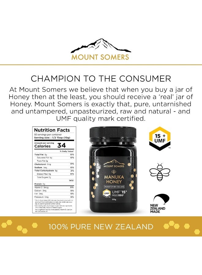 Mount Somers Premium Manuka Honey UMF 15+ - Image 2